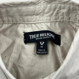 Age 10 True Religion Shirt - Medium Beige Cotton