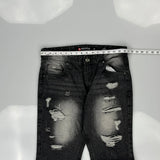 Hip Hop Southpole Denim Shorts - 32W 13L Black Cotton
