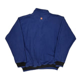 Chaps Ralph Lauren 1/4 Zip - Small Blue Cotton Blend