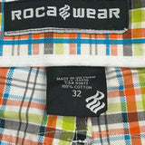 Rocawear Checked Cargo Shorts - 32W 11L Multicoloured Cotton