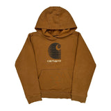 Age 10-12 Carhartt Hoodie - Medium Brown Cotton