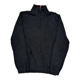 Tommy Hilfiger 1/4 Zip - Large Gray Cotton
