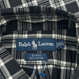 Blake Ralph Lauren Checked Short Sleeve Shirt - XL Black Cotton