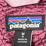 Patagonia Fleece Vest - Medium Burgundy Polyester