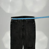 Levis 505 Jeans - 34W 30L Black Denim