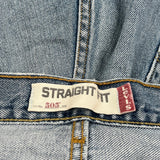 Levis 505 Jeans - 34W 31L Blue Denim