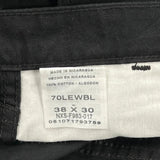 Wrangler Cargo Trousers - 40W 30L Black Cotton