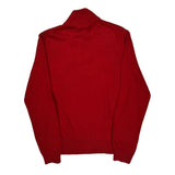 Polo By Ralph Lauren 1/4 Zip - Large Red Cotton