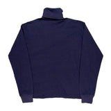 Ralph Lauren Roll Neck Long Sleeve T-Shirt - Large Navy Cotton