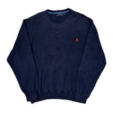Polo By Ralph Lauren Sweatshirt - 2XL Navy Cotton