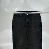 Dickies Carpenter Pants - 34W 34L Black Cotton