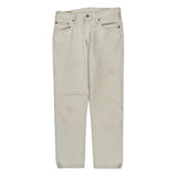 501 Levis Jeans - 28W UK 8 White Cotton