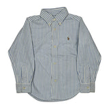 Age 3 Ralph Lauren Striped Shirt - 2XS Blue Cotton