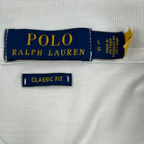 Polo By Ralph Lauren Polo Shirt - Large White Cotton