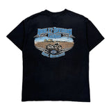 Harley Davidson Graphic T-Shirt - Medium Black Cotton