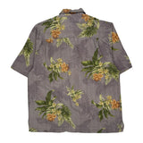 Jamaica Jaxx Floral Hawaiian Shirt - Medium Green Silk