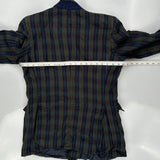 Burberry Checked Blazer - Large Multicoloured Wool