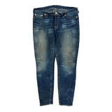True Religion Slim Fit Jeans - 34W 30L Dark Wash Cotton