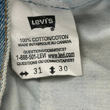 Made In Canada Levis Jeans - 30W 30L Blue Cotton