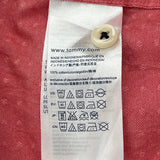 Tommy Hilfiger Polka Dot Short Sleeve Shirt - XL Red Cotton