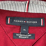 Tommy Hilfiger Polo Shirt - XL Red Cotton