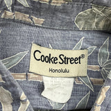 Cooke Street Floral Hawaiian Shirt - XL Green Cotton
