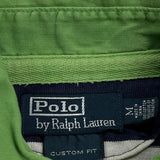 Polo By Ralph Lauren Striped Rugby Shirt - Medium Navy Cotton