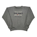 Denver Broncos Logo Athletics Football Sweatshirt - XL Grey Polyester Blend