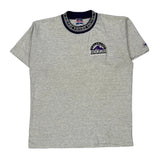 Colorado Rockies Trench Single Stitch T-Shirt - Large Gray Cotton