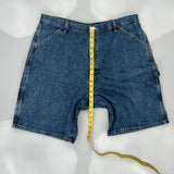 Carpenter Wrangler Denim Shorts - 37W 10L Blue Cotton