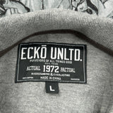 Urban Art Ecko Unltd Graphic Polo Shirt - Large Gray Cotton