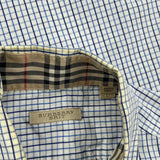 Burberry Brit Checked Shirt - Large White Cotton