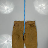 Carhartt Carpenter Trousers - 33W 30L Brown Cotton