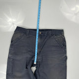 Carhartt Double Knee Carpenter Trousers - 38W 32L Navy Cotton