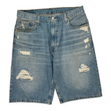 Levis Denim Shorts - 36W 12L Light Wash Cotton