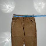 Mckinley Double Knee Carpenter Trousers - 31W 28L Brown Cotton