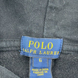 Age 6 Polo By Ralph Lauren Hoodie - XS Black Cotton
