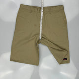 Dickies Chino Shorts - 36W 11L Khaki Polyester Blend