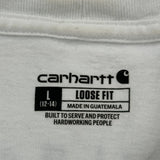 Hard Working Gear Carhartt T-Shirt - Large White Cotton