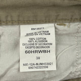 Wrangler Cargo Shorts - 36W 10L Khaki Cotton