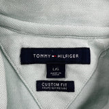 Tommy Hilfiger Polo Shirt - Large Green Cotton