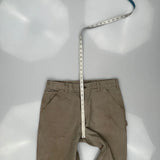 Carhartt Carpenter Trousers - 33W 34L Khaki Cotton