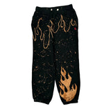 Flame Design, Age 10-12 Polo By Ralph Lauren Graphic Joggers - Medium Black Cotton