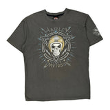 Houston, Tx Harley Davidson Graphic T-Shirt - Large Gray Cotton Blend
