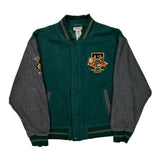 Tigger Disney Cartoon Varsity Jacket - Large Green Polyester