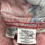 Tasso Elba Floral Hawaiian Shirt - Large Red Silk Blend