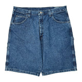 Wrangler Carpenter Shorts - 36W 10L Blue Cotton