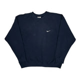 Made In USA Nike Sweatshirt - Large Navy Cotton