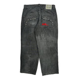 North Peak Double Knee Jeans - 36W 30L Grey Cotton