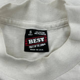 Family Photo Fruit Of The Loom Single Stitch T-Shirt - Small White Cotton Blend